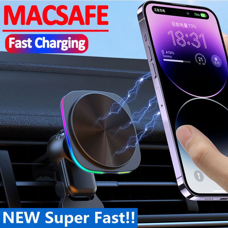 Magnetic Phone Holder For Car Vent - Suporte Magnético para Carregamento Rápido de