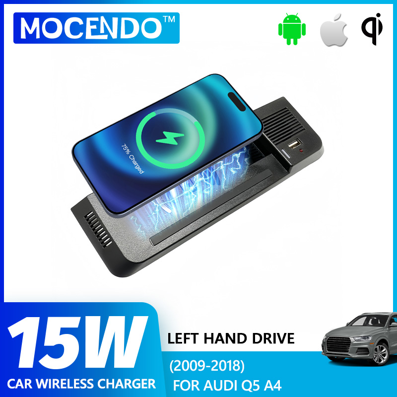 Wireless Car Charger Mount Fast Charging - Carregador Rápido Sem Fio para Audi