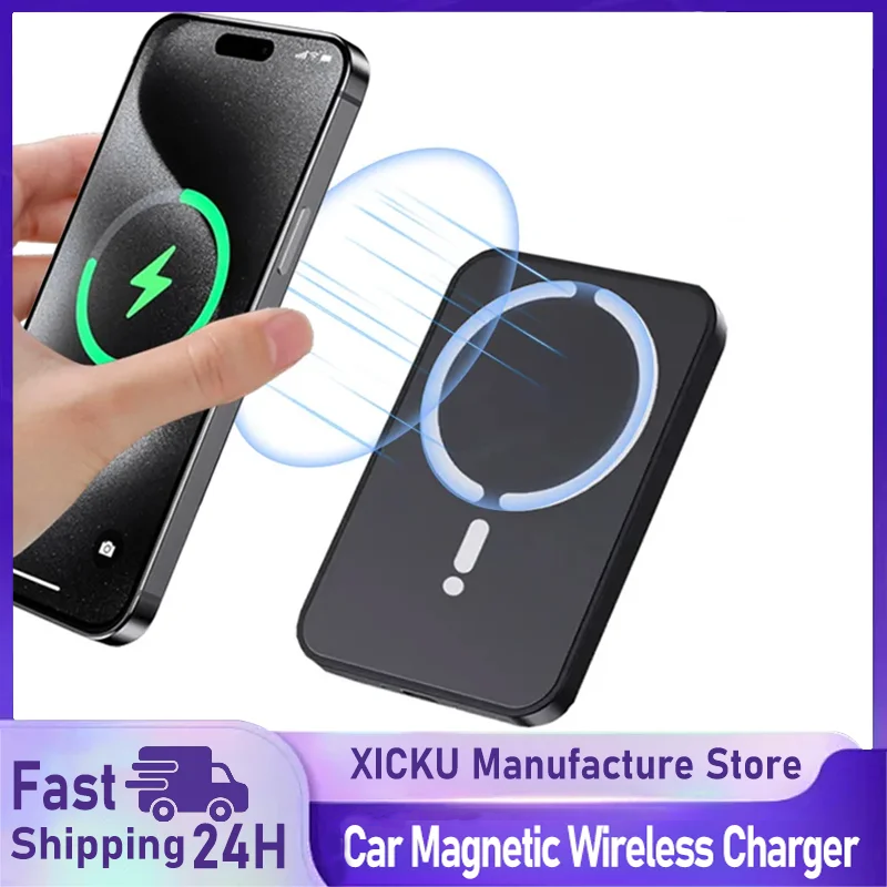 Magnetic Phone Holder For Car Vent - Carregador Magnético Sem Fio para Carro