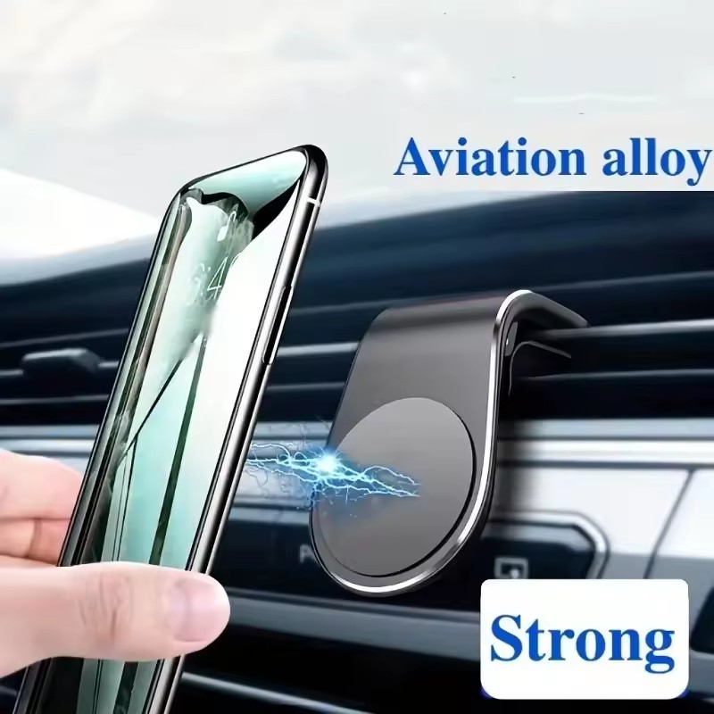 Magnetic Phone Holder For Car Vent - Suporte Magnético para Celular com Clipe
