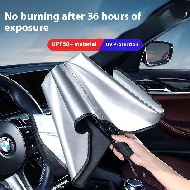 Car Sunshade Windshield Umbrella Foldable - Sombrinha para Para-brisa de Carro, Protetor