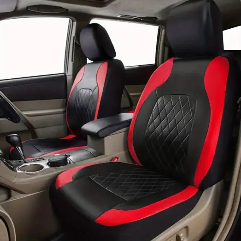 Leather Car Seat Covers Full Set Universal - Capas de Assento de Carro em