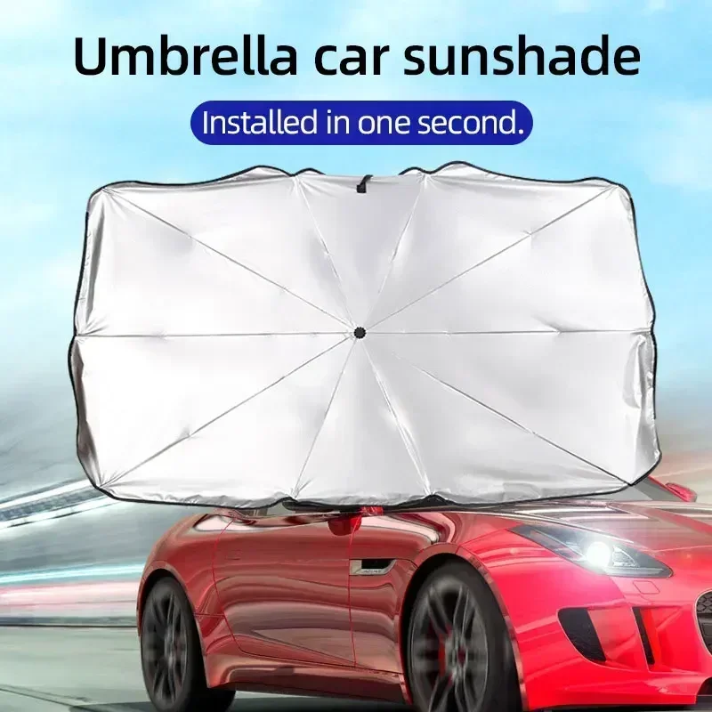 Car Sunshade Windshield Umbrella Foldable - Sombrinha Dobrável para Para-brisa de Carro,