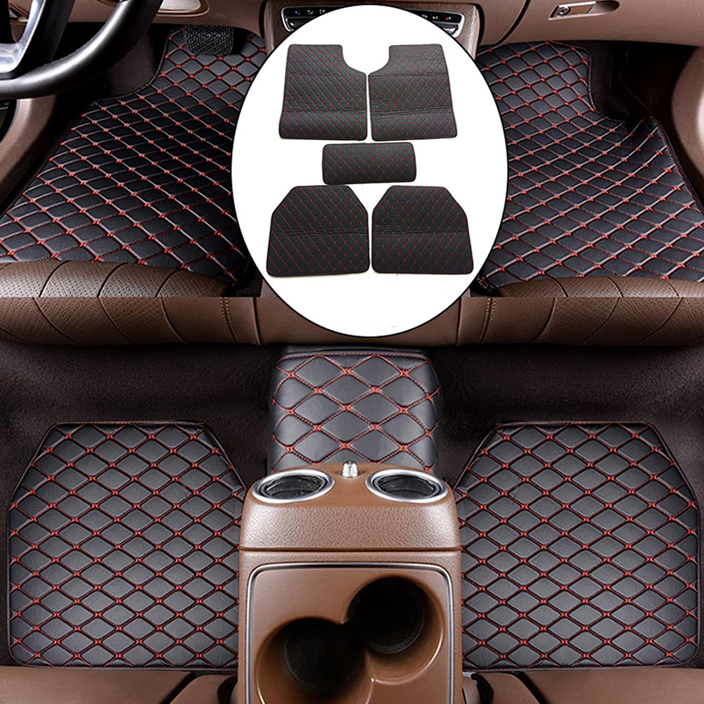 Car Floor Mats Universal Waterproof Leather - Couro impermeável Car Floor Mats, Universal