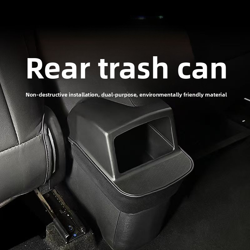 Waterproof Car Trash Can With Lid - Caixa de Armazenamento Traseira de Silicone
