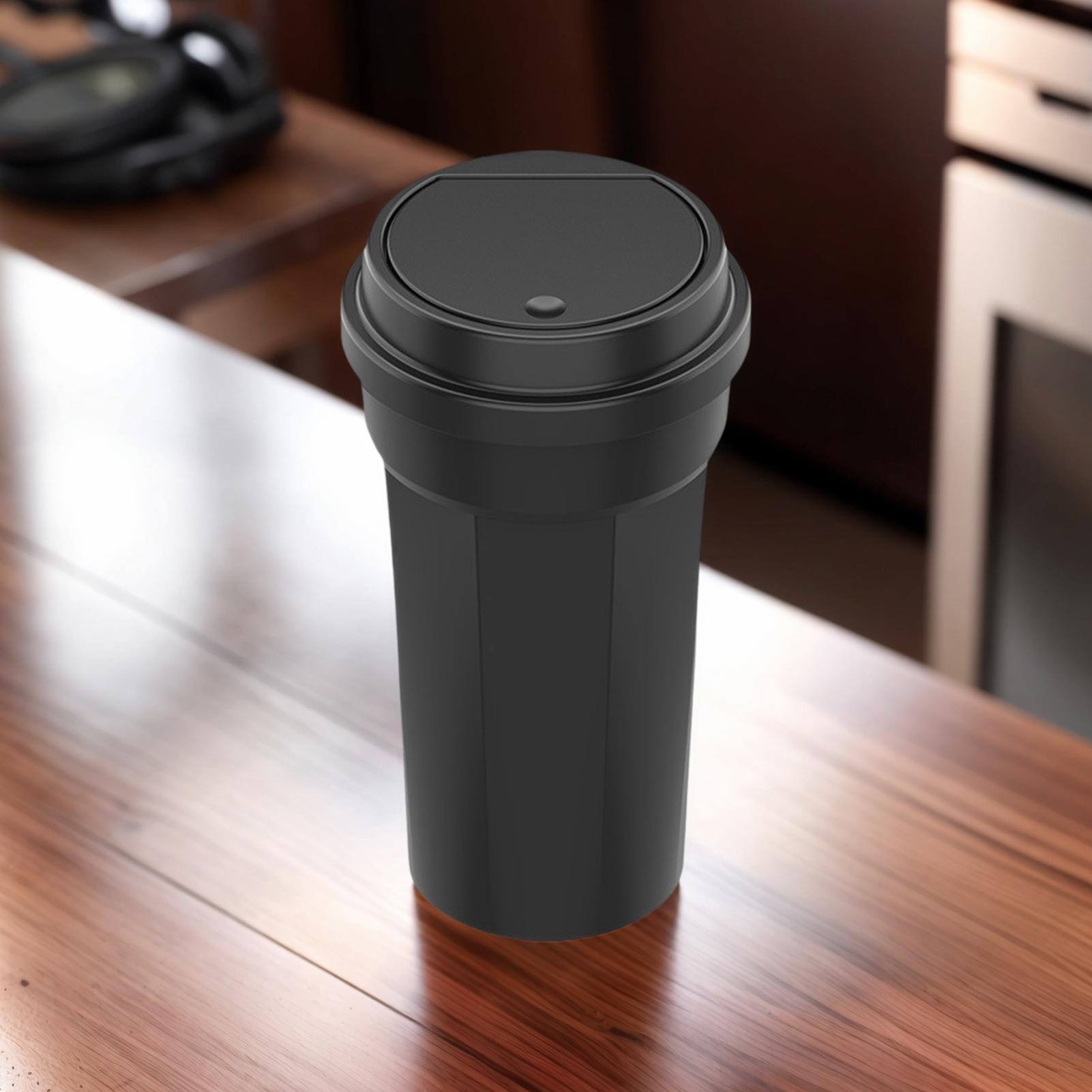 Waterproof Car Trash Can With Lid - Suporte de copo para lata de