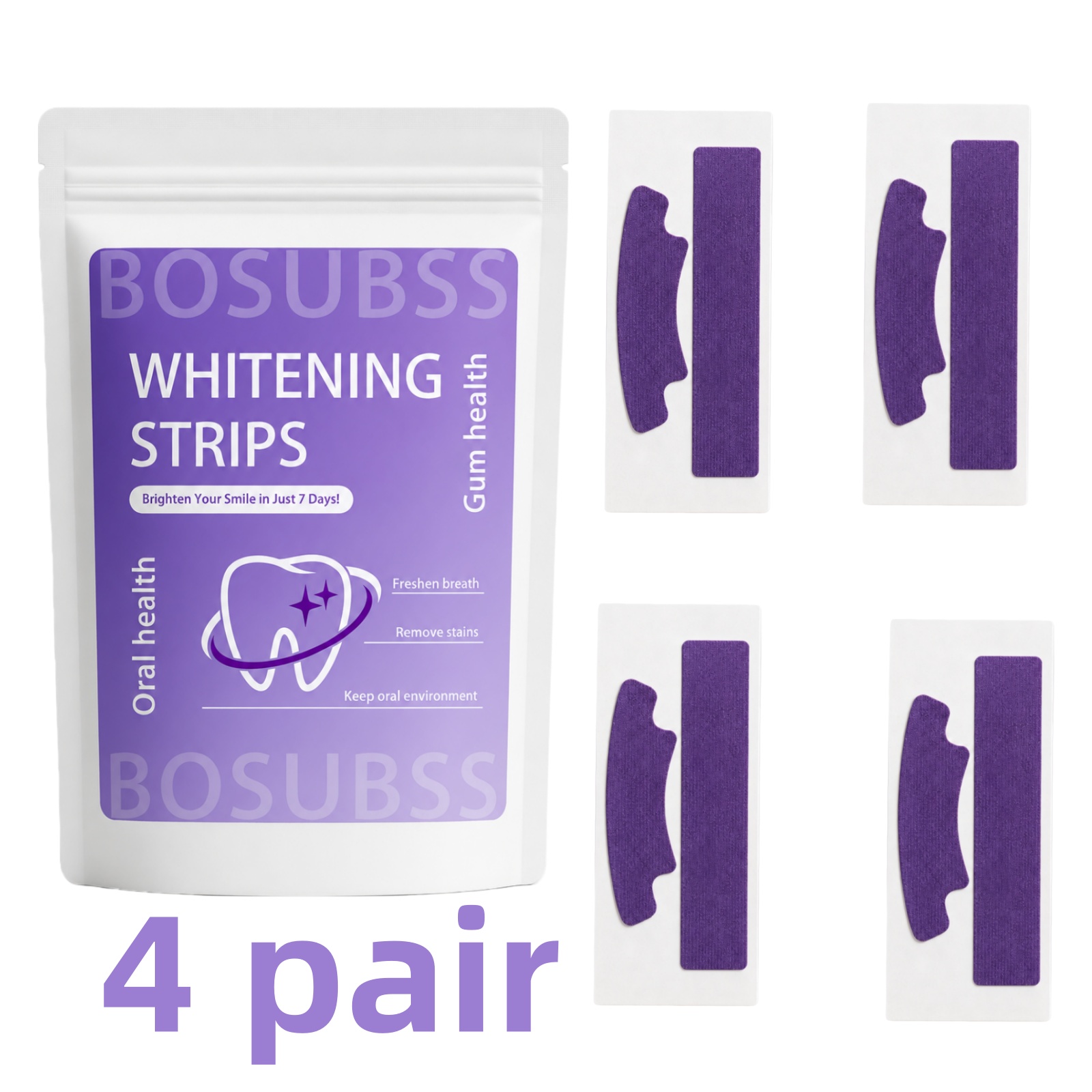 Car Care - 4 Pares de Strips Smile Care,