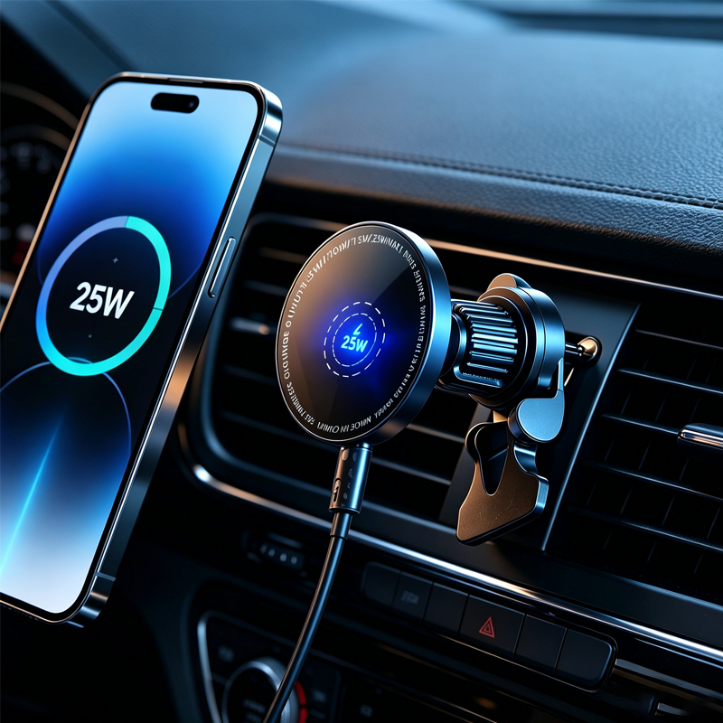 Magnetic Phone Holder For Car Vent - Carregador Sem Fio Magnético para Carro