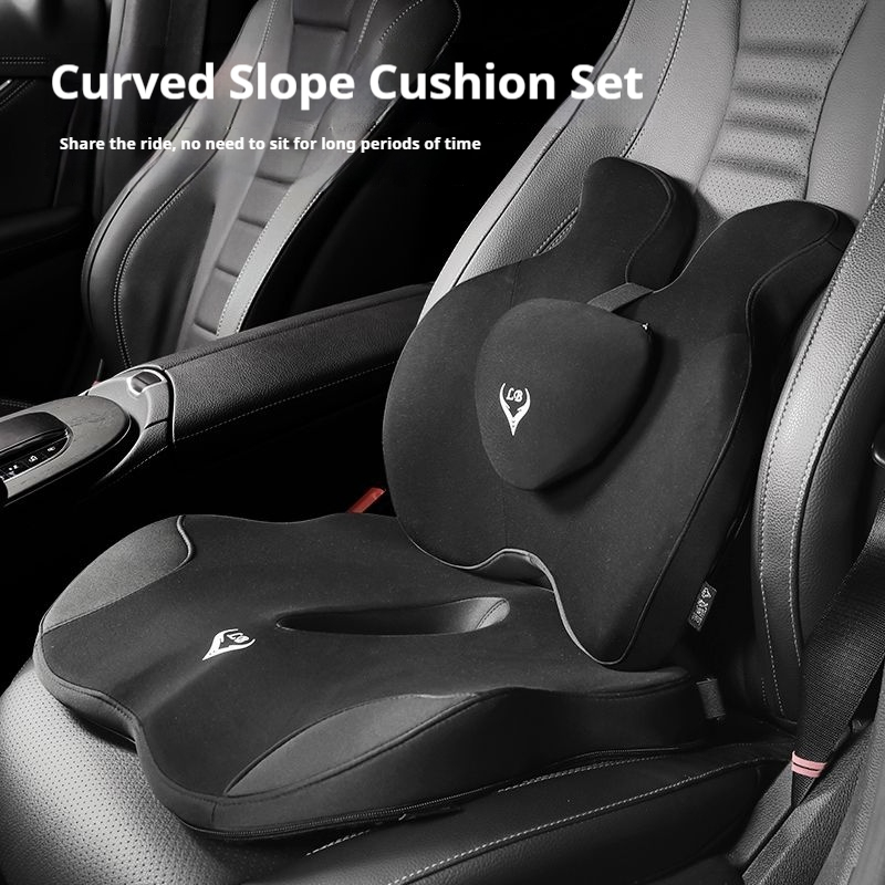 Memory Foam Car Neck Pillow Lumbar Support - Almofada de cadeira de escritório de
