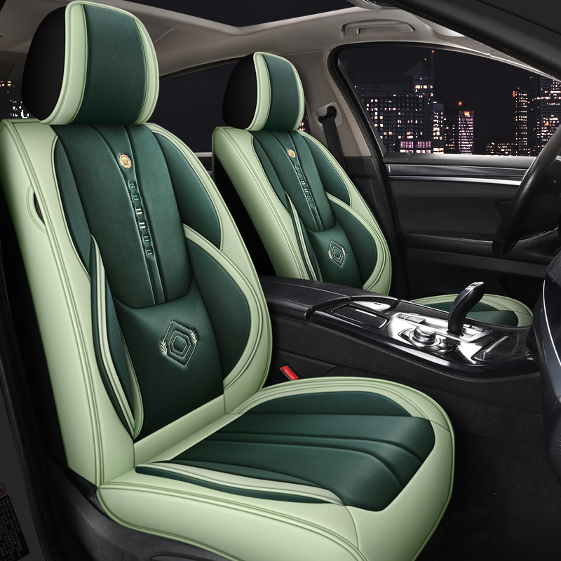 Leather Car Seat Covers Full Set Universal - Conjunto Completo de Capas Protetoras de