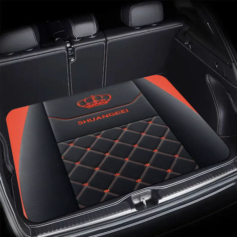 Car Floor Mats Universal Waterproof Leather - Tapete Universal para Carro Luxuoso Preto