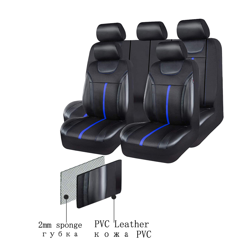 AUTOKING Conjunto de Capas de  - Leather Car Seat Covers Full Set Universal avaliação e preço