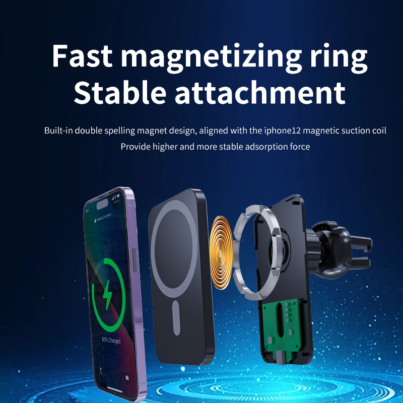 Carregador Magnético Sem Fio p - Magnetic Phone Holder For Car Vent avaliação e preço