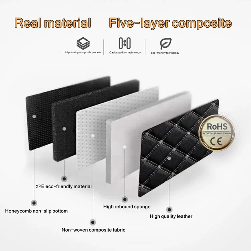 Tapetes de carro 5 peças couro - Car Floor Mats Universal Waterproof Leather avaliação e preço