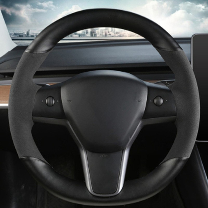 Costurado à mão anti-deslizame - Car Steering Wheel Cover Anti Slip Breathable avaliação e preço