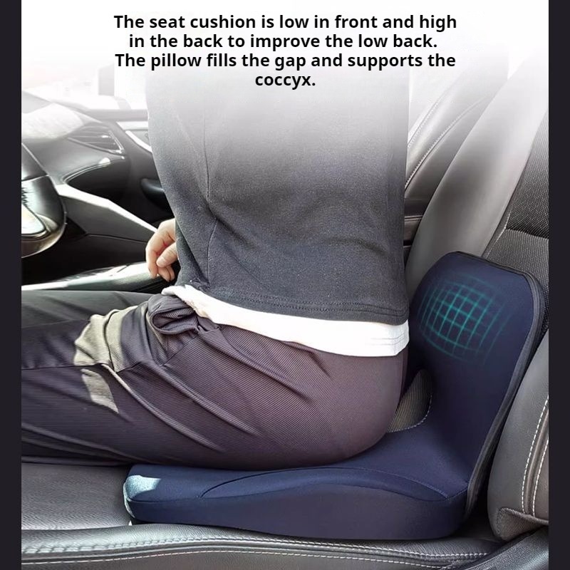 Almofada de assento principal  - Memory Foam Car Neck Pillow Lumbar Support avaliação e preço