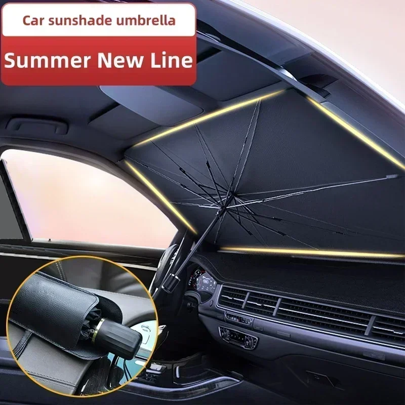 Protetor Solar para Para-brisa - Car Sunshade Windshield Umbrella Foldable avaliação e preço