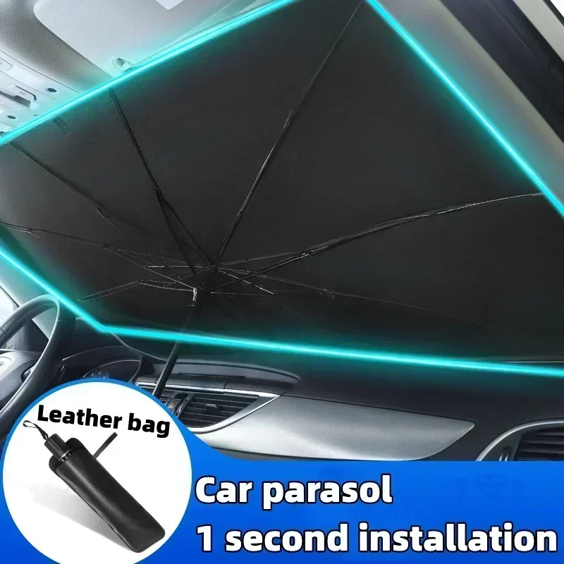 Guarda-sol para Carro, Cobertu - Car Sunshade Windshield Umbrella Foldable avaliação e preço