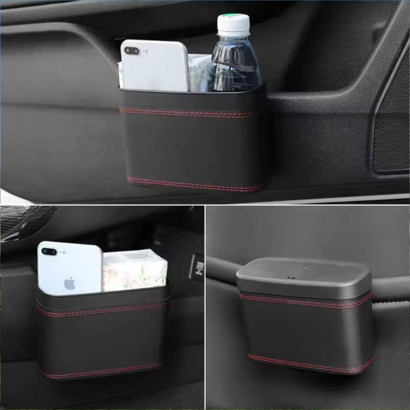 Lixeira portátil pequena para  - Waterproof Car Trash Can With Lid avaliação e preço