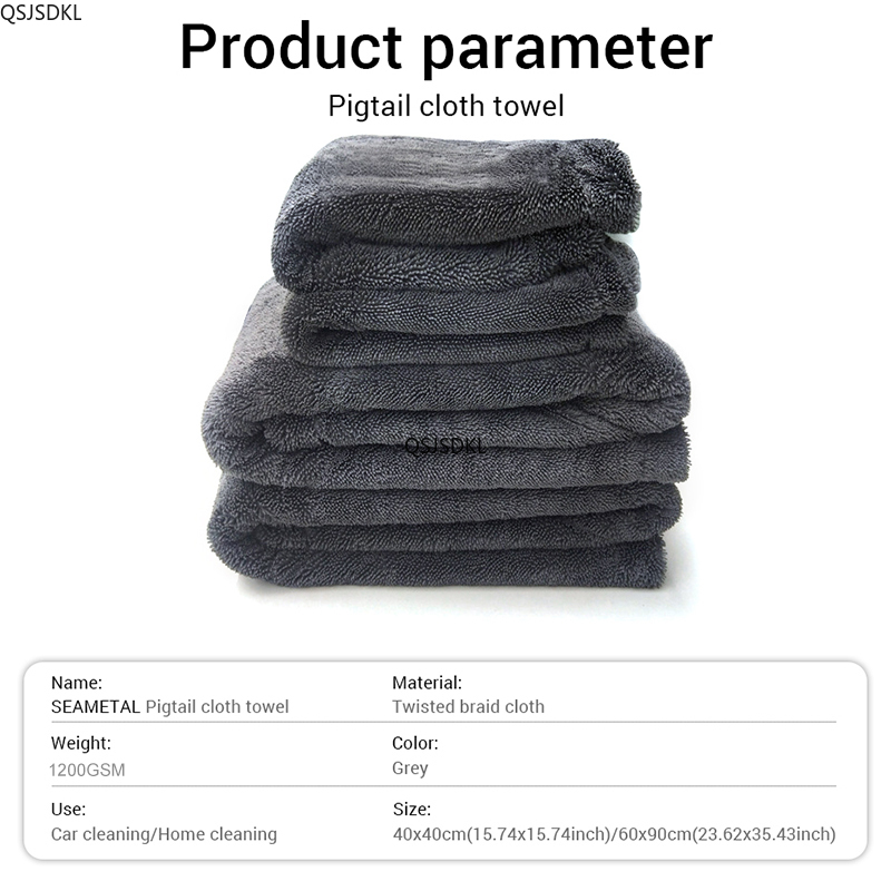 Toalha de limpeza de carro de  - Microfiber Car Drying Towel Super Absorbent avaliação e preço