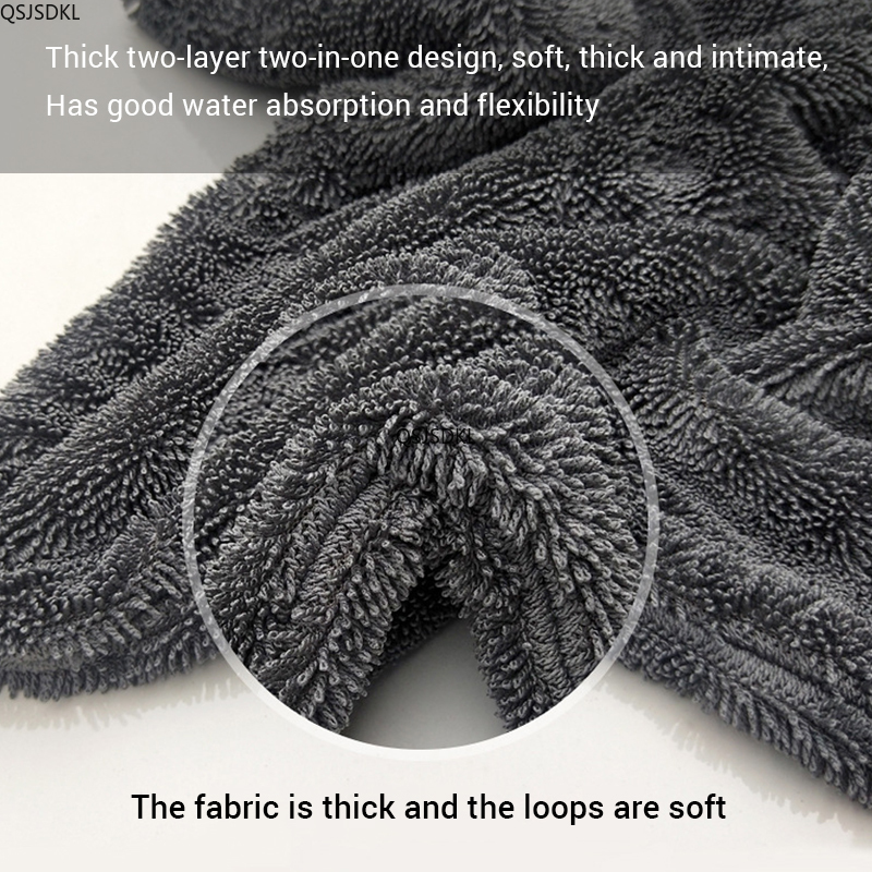 Toalha de limpeza de carro de  - Microfiber Car Drying Towel Super Absorbent avaliação e preço