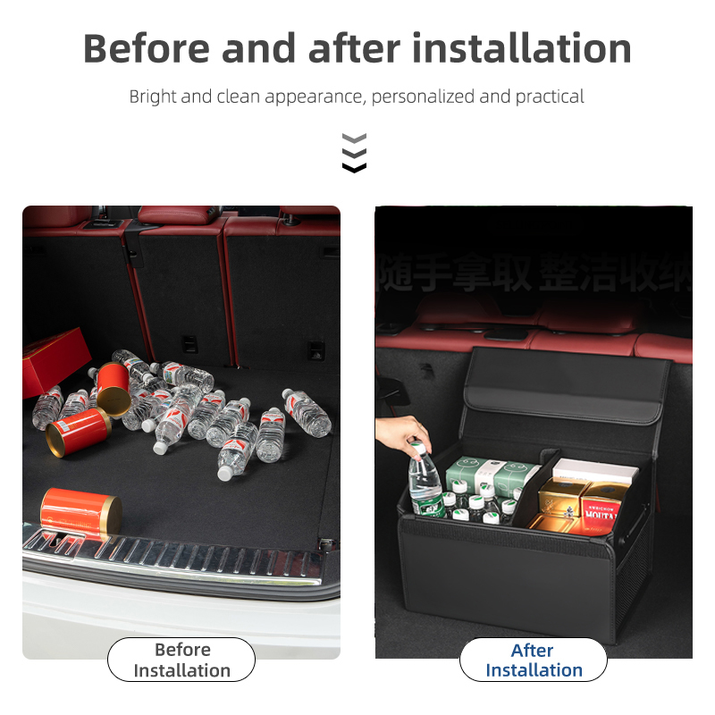 Para porsche cayenne macan pan - Car Trunk Organizer Foldable Storage Box avaliação e preço