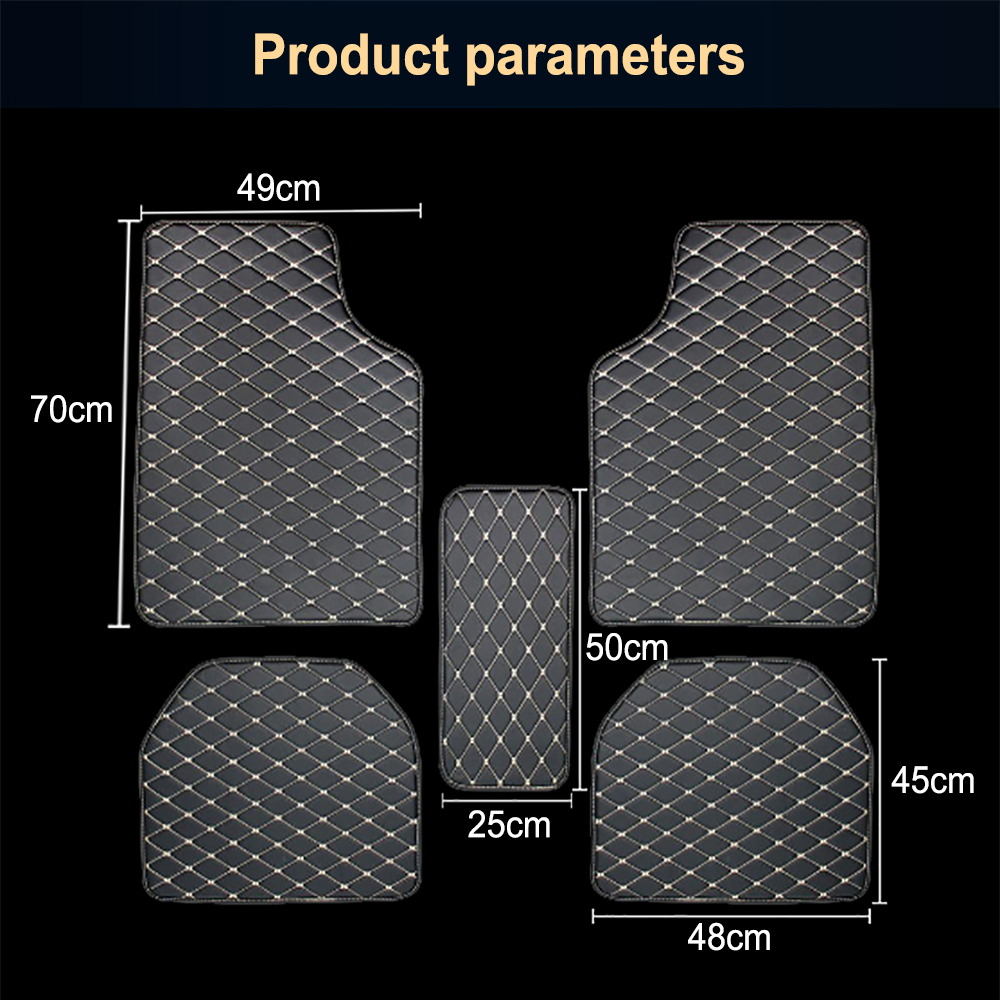 Conjunto de 5 Peças de Tapetes - Car Floor Mats Universal Waterproof Leather avaliação e preço