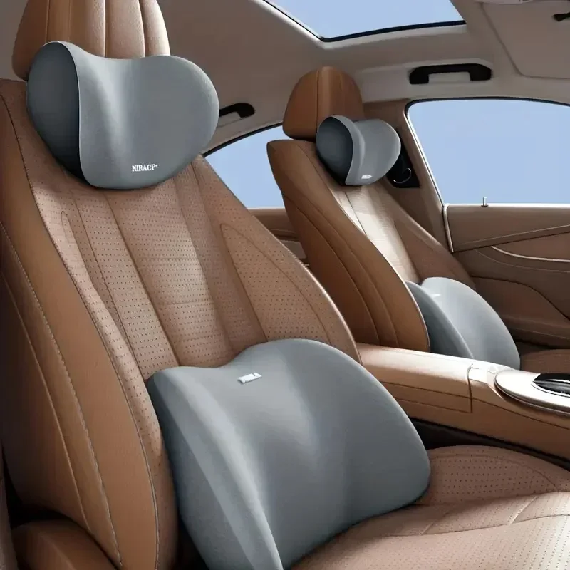 Almofada de Pescoço para Carro - Memory Foam Car Neck Pillow Lumbar Support avaliação e preço