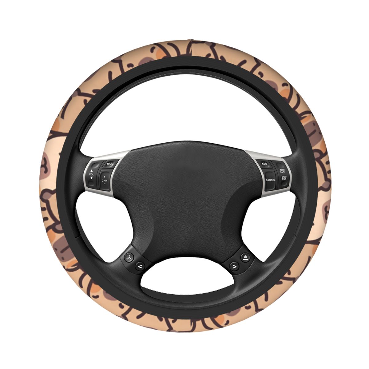 Kawaii anime capivara capa de  - Car Steering Wheel Cover Anti Slip Breathable avaliação e preço