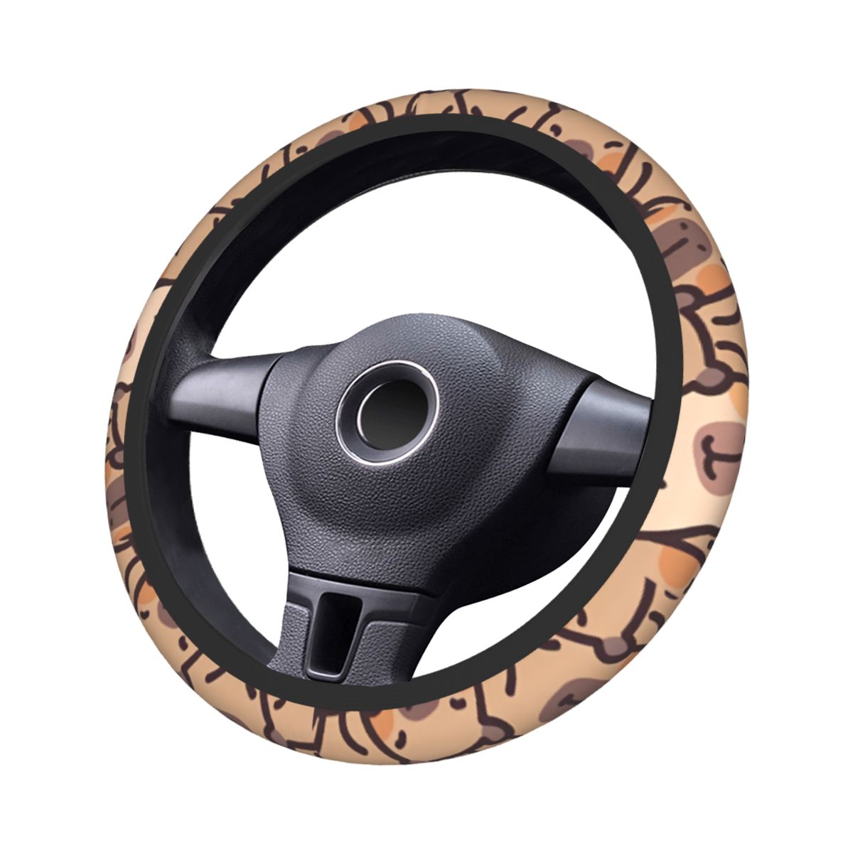 Kawaii anime capivara capa de  - Car Steering Wheel Cover Anti Slip Breathable avaliação e preço