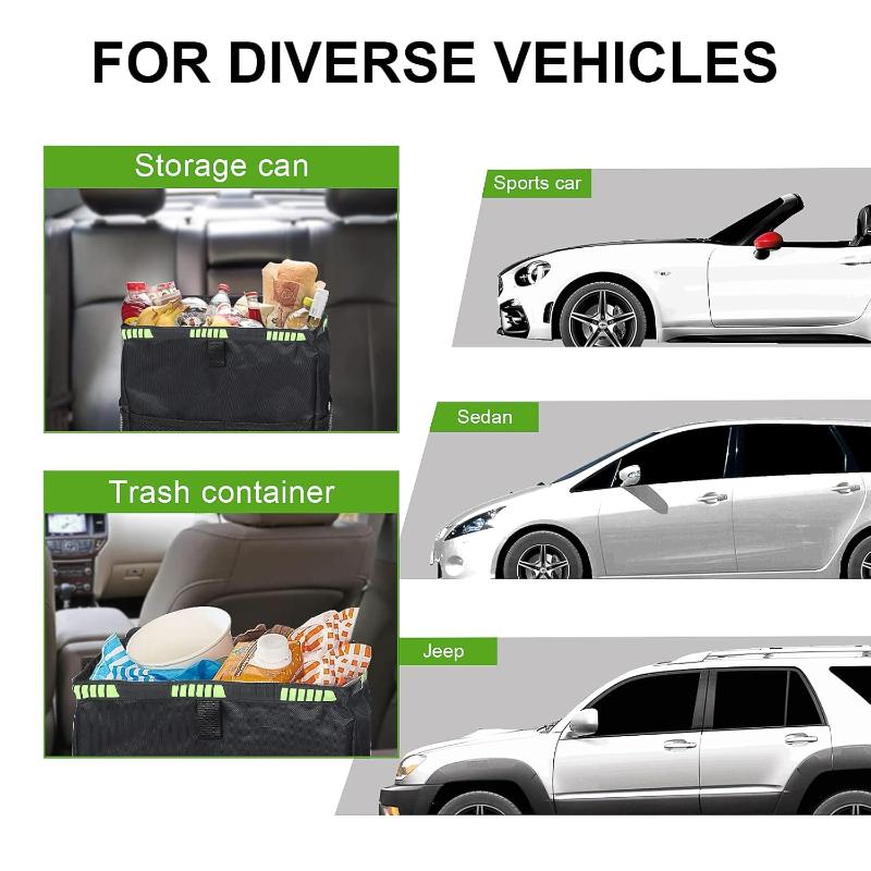 Lixeira Dobrável para Carro co - Waterproof Car Trash Can With Lid avaliação e preço