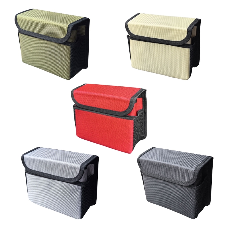 Organizador do banco traseiro  - Waterproof Car Trash Can With Lid avaliação e preço