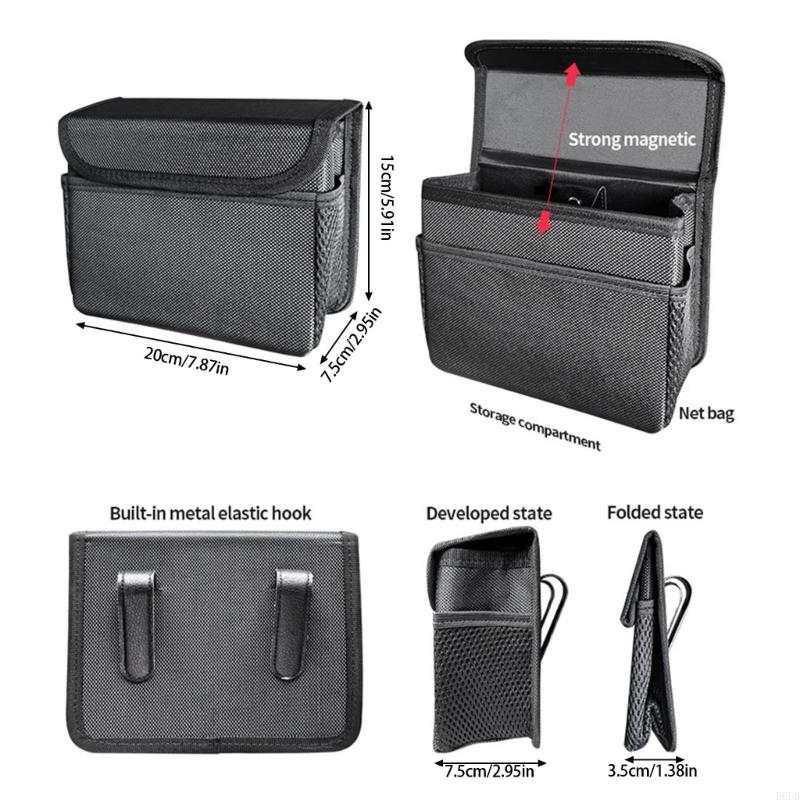 Organizador do banco traseiro  - Waterproof Car Trash Can With Lid avaliação e preço