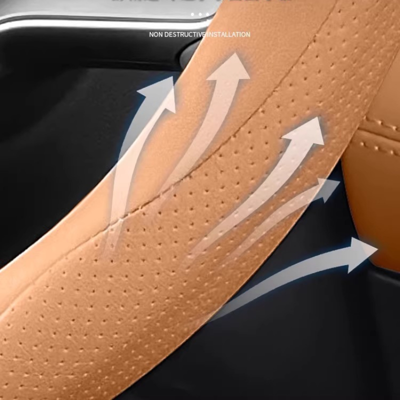 Para byd song l dm-i capa de v - Car Steering Wheel Cover Anti Slip Breathable avaliação e preço