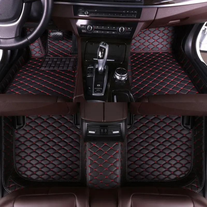 Original carro tpe tapetes par - Car Floor Mats Universal Waterproof Leather avaliação e preço
