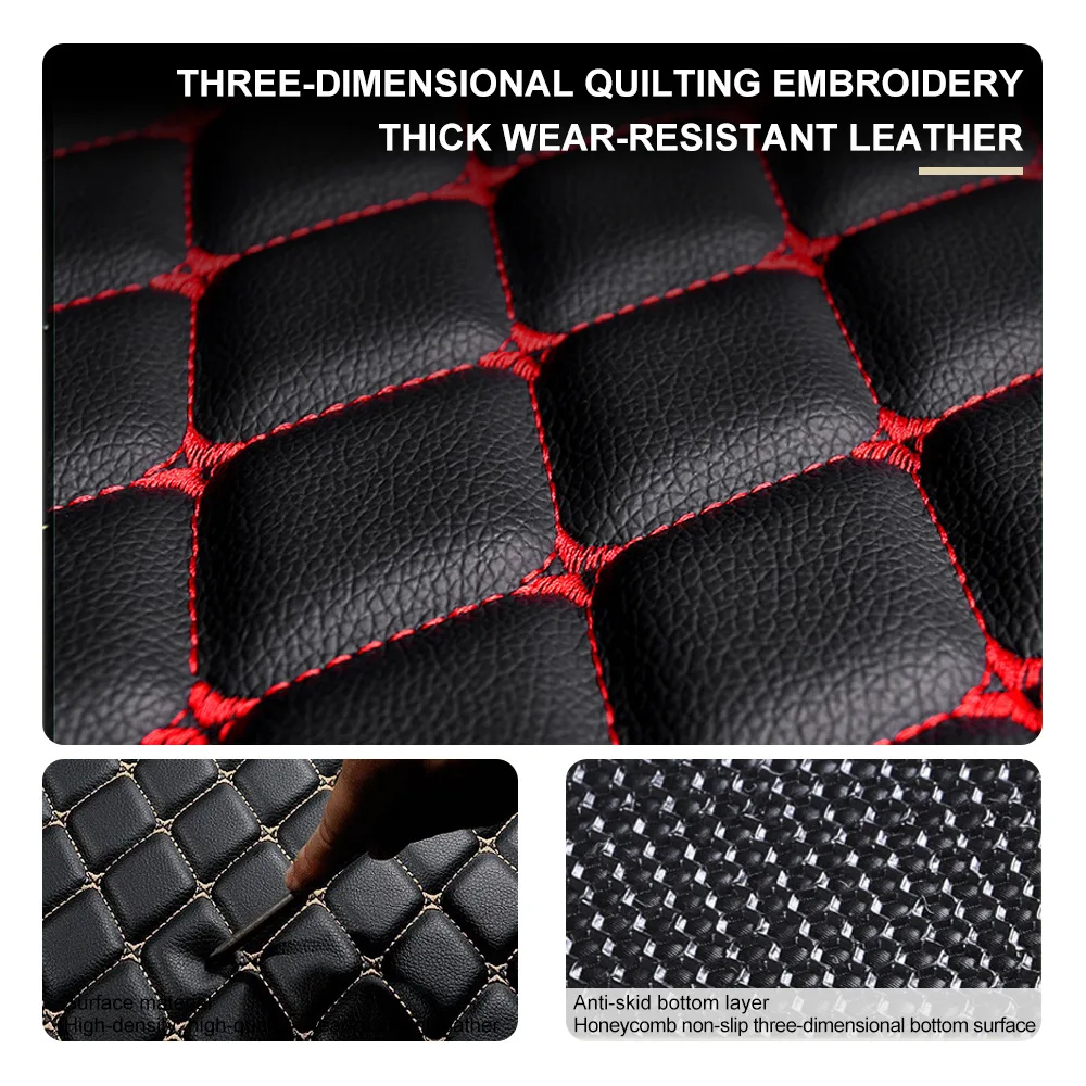 Original carro tpe tapetes par - Car Floor Mats Universal Waterproof Leather avaliação e preço