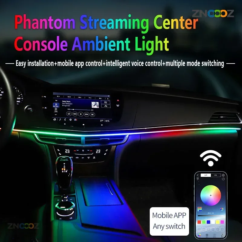 ZNOOOZ-Interior do carro RGB L - Led Ambient Interior Car Lights App Control avaliação e preço