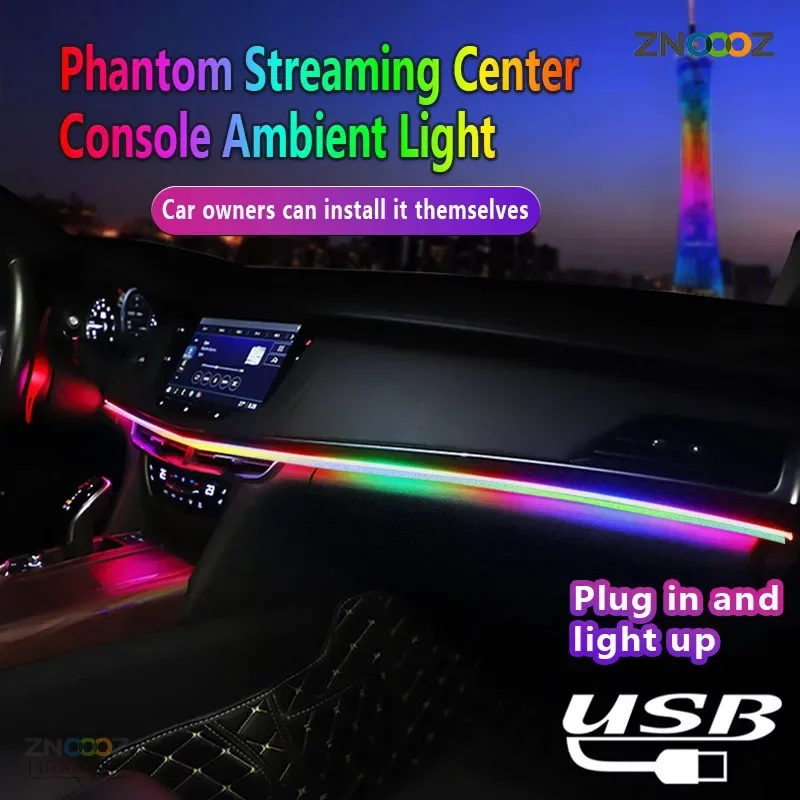 ZNOOOZ-Interior do carro RGB L - Led Ambient Interior Car Lights App Control avaliação e preço
