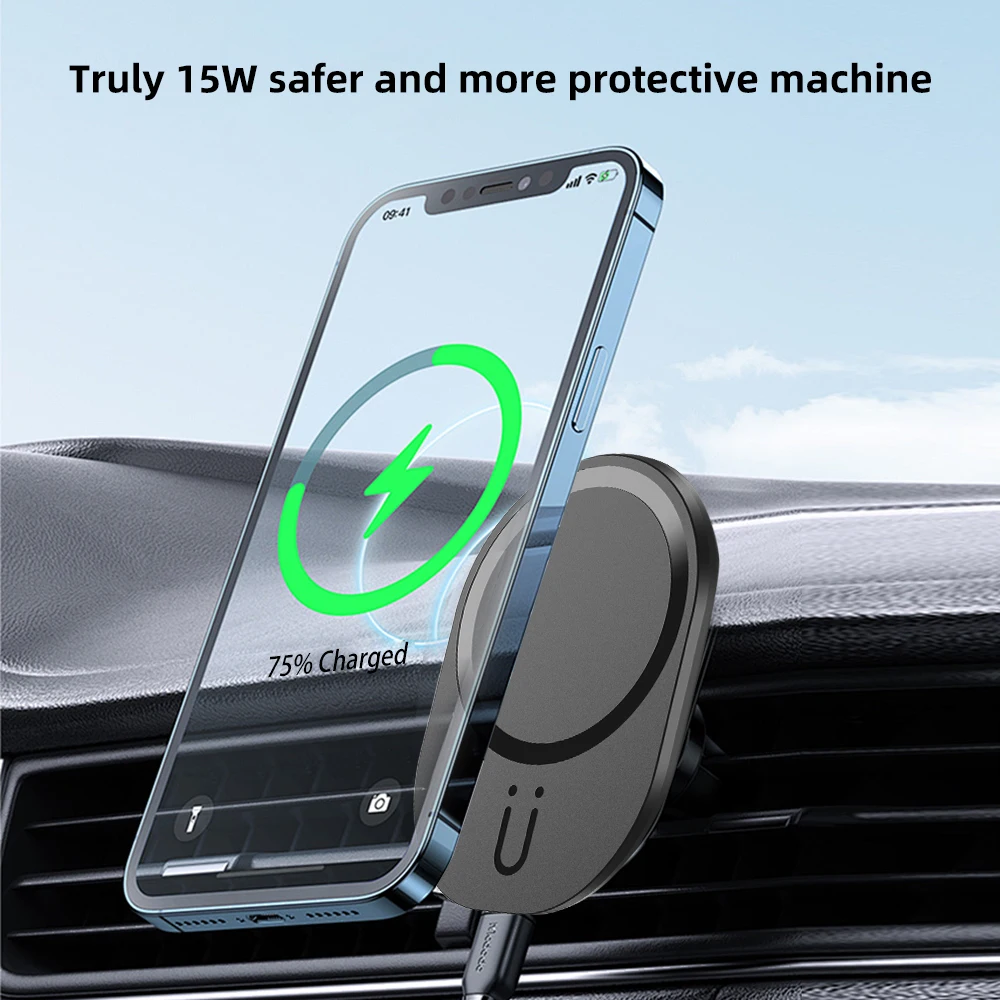 Mini magnético sem fio carrega - Magnetic Phone Holder For Car Vent avaliação e preço