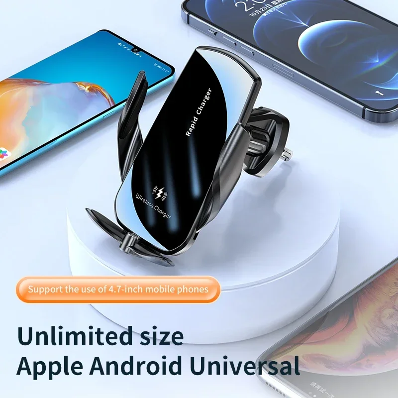 VIKEFON-carregador de carro se - Wireless Car Charger Mount Fast Charging avaliação e preço
