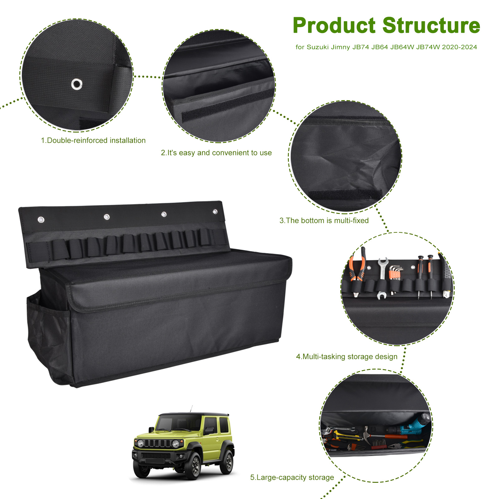 Bolsa de Armazenamento Dobráve - Car Trunk Organizer Foldable Storage Box avaliação e preço