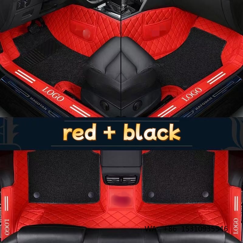 Tapetes de Carro de Luxo em Co - Car Floor Mats Universal Waterproof Leather avaliação e preço
