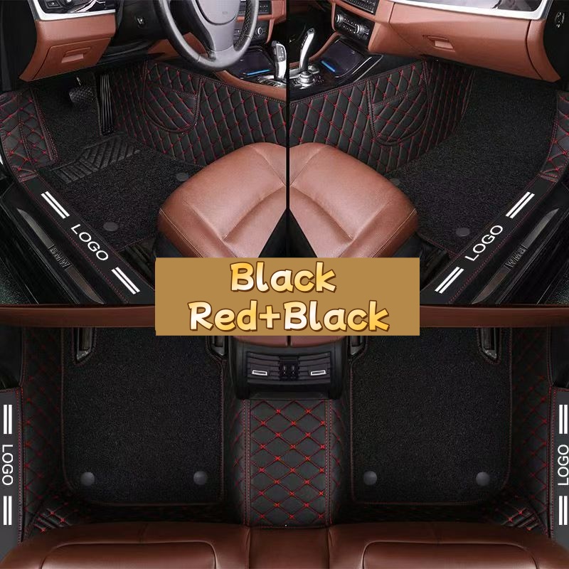 Tapetes de Carro de Luxo em Co - Car Floor Mats Universal Waterproof Leather avaliação e preço