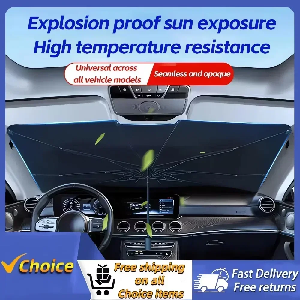 Protetor Solar para Para-brisa - Car Sunshade Windshield Umbrella Foldable avaliação e preço