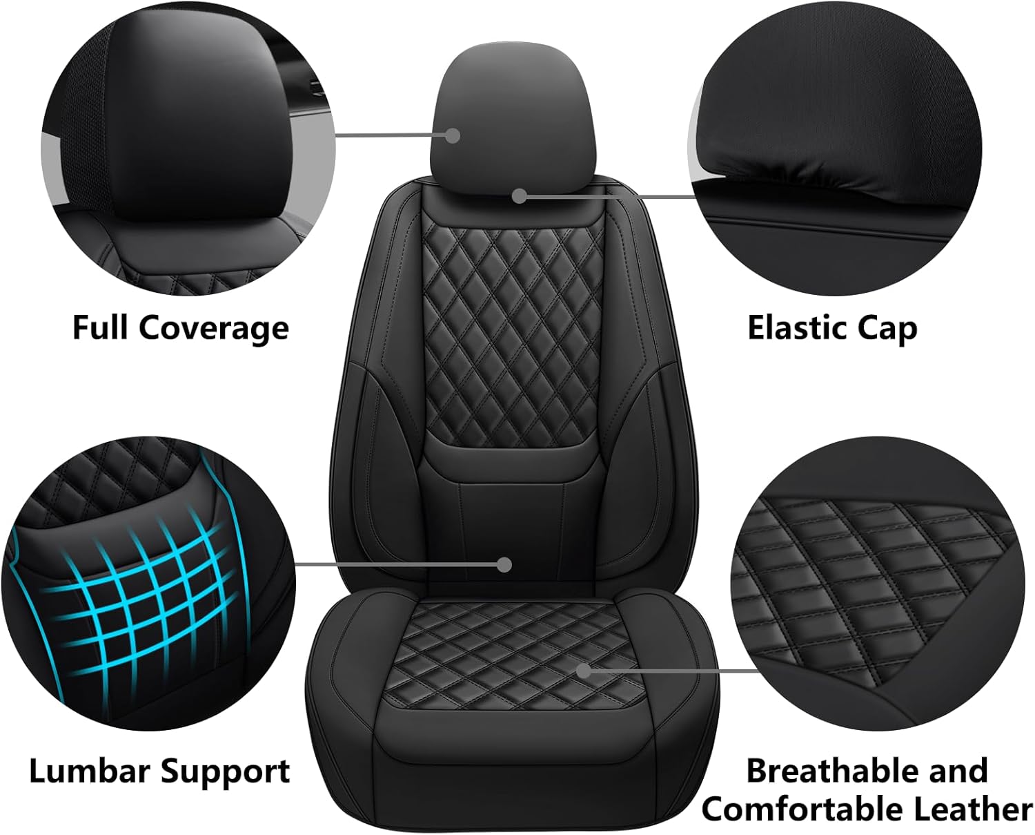 Conjunto Completo de Capas de  - Leather Car Seat Covers Full Set Universal avaliação e preço
