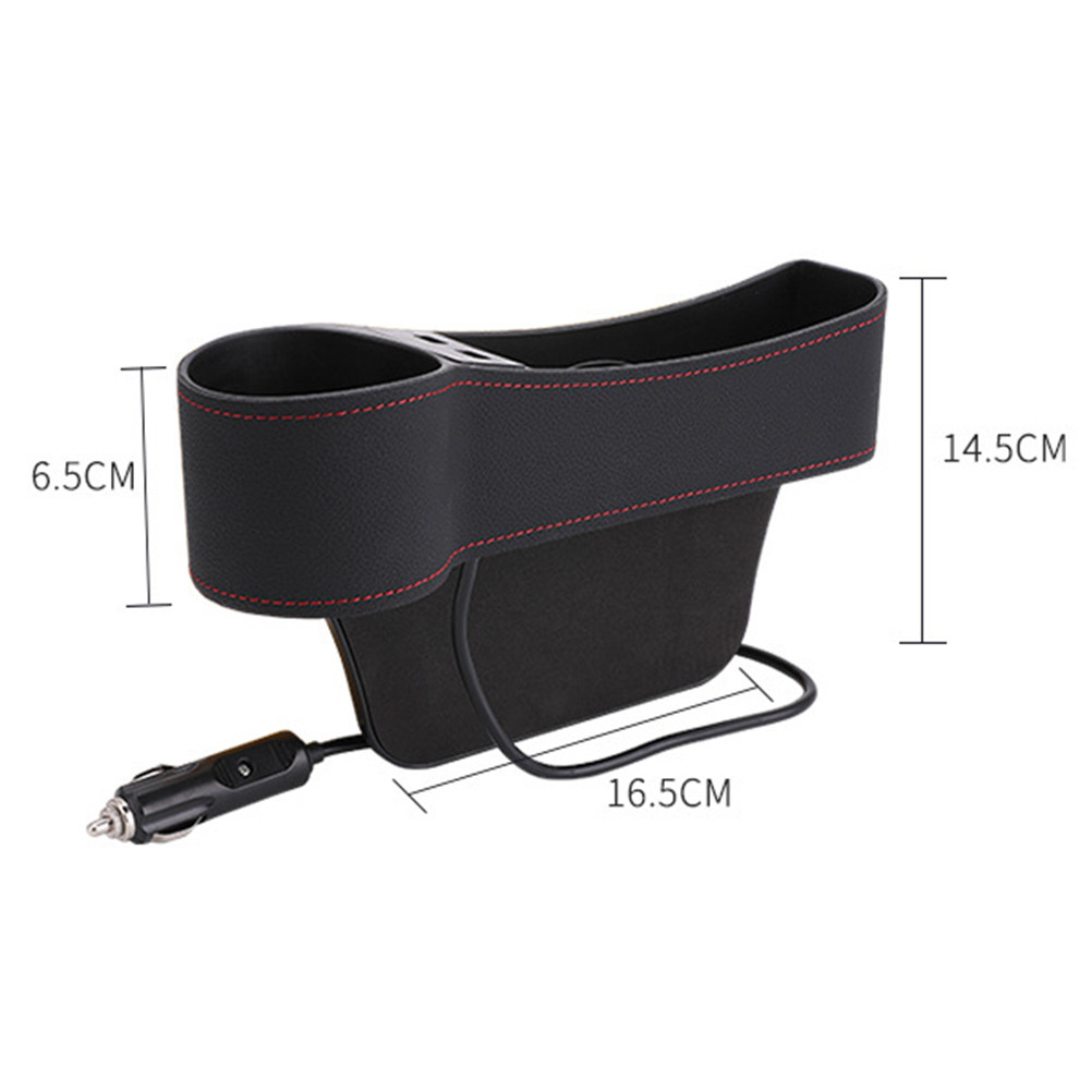 Caixa de Armazenamento para Es - Seat Gap Filler Organizer With Usb Charger avaliação e preço