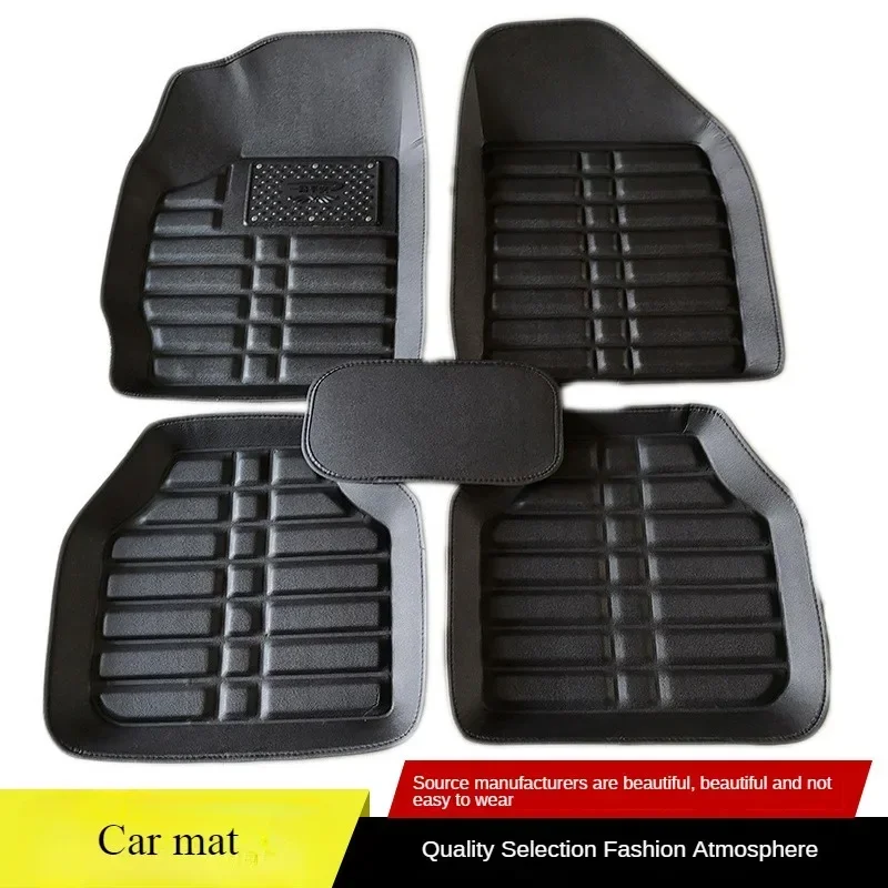 5 pçs premium fácil limpo à pr - Car Floor Mats Universal Waterproof Leather avaliação e preço
