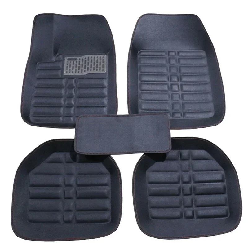 5 pçs premium fácil limpo à pr - Car Floor Mats Universal Waterproof Leather avaliação e preço
