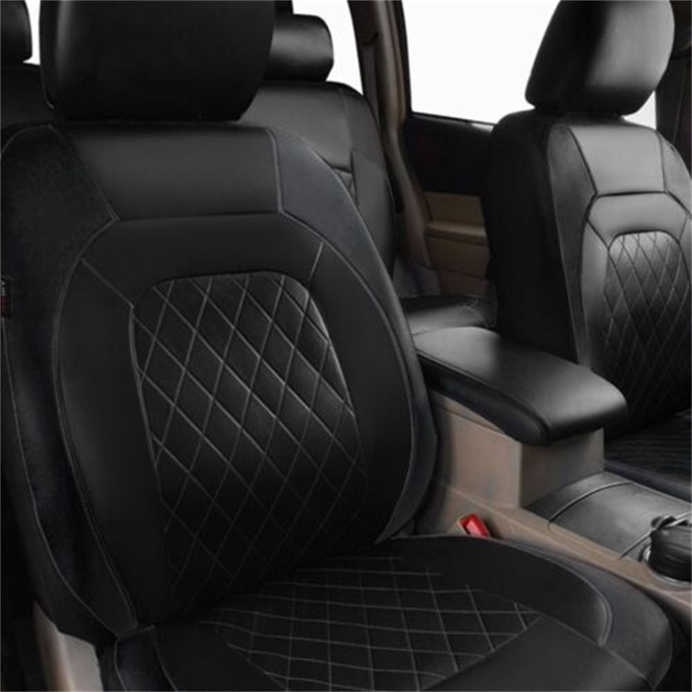 Conjunto universal de capa de  - Leather Car Seat Covers Full Set Universal avaliação e preço