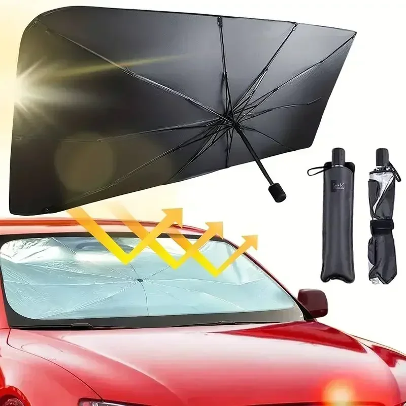 Protetores de Sol para Para-br - Car Sunshade Windshield Umbrella Foldable avaliação e preço